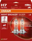 Osram H7 silver 2kpl night breaker - Halogen ajovalot ja polttimot - 4062172387576 - 1