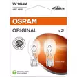 Osram W16W 16W lasikanta 2kpl - Halogen ajovalot ja polttimot - 4062172396486 - 1