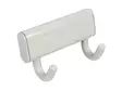 Pyyhenaulakko Pisla Jutta valkoinen 85x30 mm 2 koukkua - Koukut ja naulakot - 6414671067646 - 1