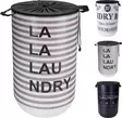 Pyykkikori 40l "La la lau ndry" - Pyykinkuivaustelineet - 8721037754446 - 1