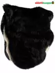 Tekoturkistalja 60x180cm musta - Viltit - 6438159074896 - 1