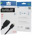 Wave adapterikaapeli MicroHDMI-HDMI 25cm - Radiot ja radiopuhelimet - 6418312122756 - 1