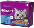 Whiskas 1+ Kalasuosikit hyytelö 12x85g - Kissan märkäruoat - 3065890154896 - 3