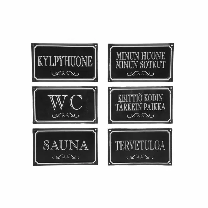 4living kyltti musta - Kyltit, opasteet ja numerot - 6410412883346 - 1