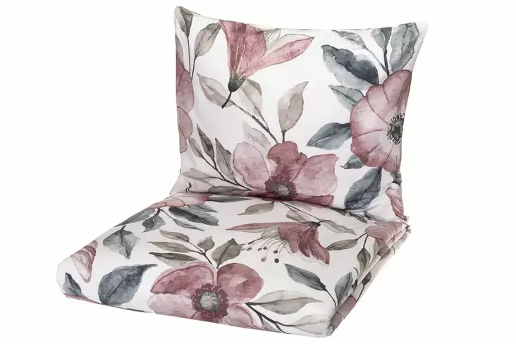 4 Living Pussilakanasetti Greta 150x210cm, 50x60cm roosa - Pussilakanat - 6410416434476 - 1