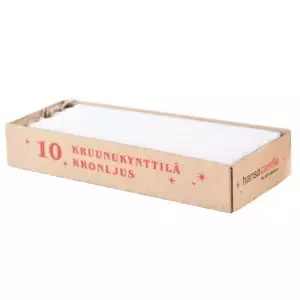 Hansacandle kruunukynttilä 10kpl 24cm - Kruunu- ja antiikkikynttilät - 4740302002826 - 1