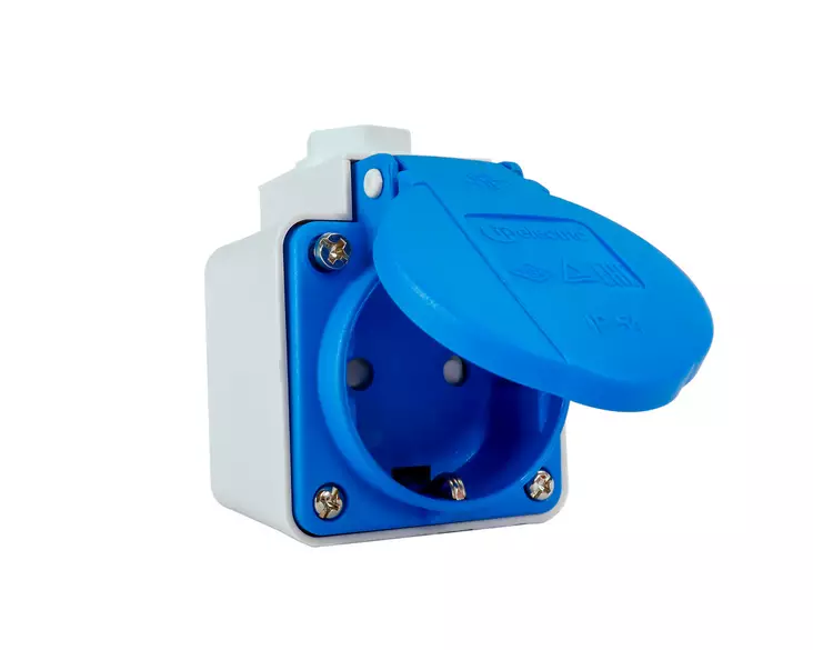 Super Schuko sähköauton latauspistorasia pinta IP54 - Pistorasiat - 6438140412096 - 1