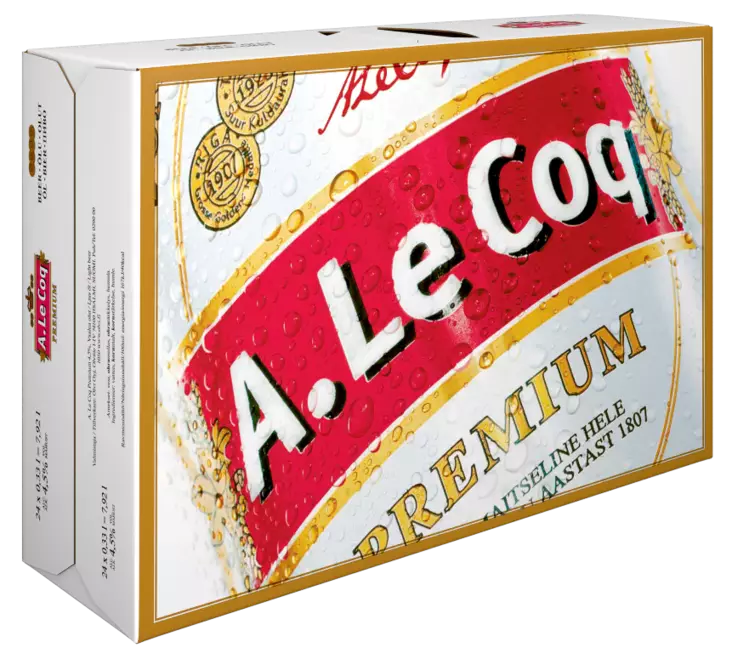 A.Le Coq Prem 4,5% 0,33l 24-pack - Elintarvikkeet - 6419802022136 - 1