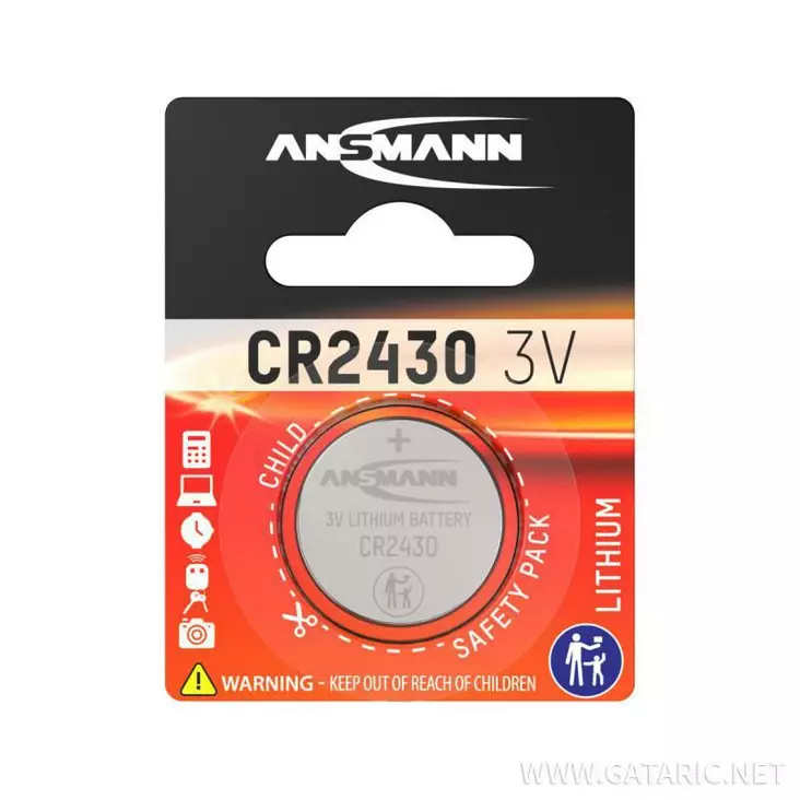 Ansmann lithiumparisto cr2430 1kpl - Nappiparistot - 4013674020096 - 1