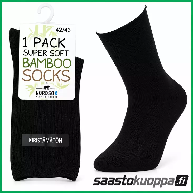 Bambu-Viskoosi kiristämätönsukka 40-42 - Miesten sukat - 6438159999656 - 1