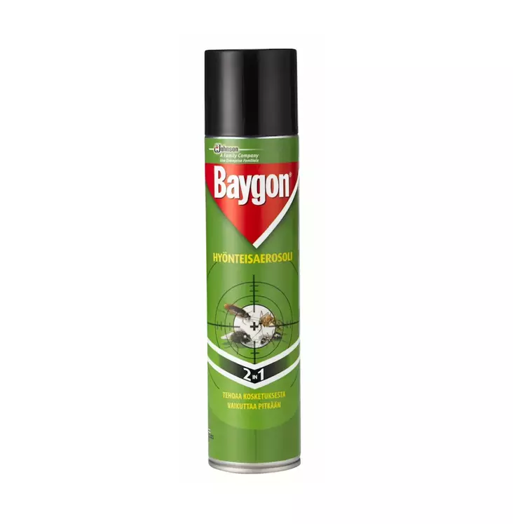 Baygon hyönteisaerosoli 400ml - Hyttysten karkoitus - 6414400024346 - 1