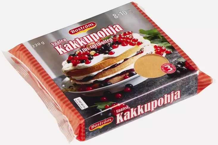 Boström vaalea kakkupohja 220g - Leivonnaiset - 6439800001216 - 1