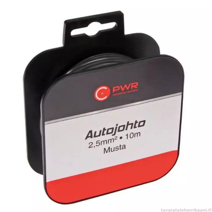 C-PWR johto 2,5mm 10m musta - Asennusjohdot ja kaapelit - 6438255923296 - 1