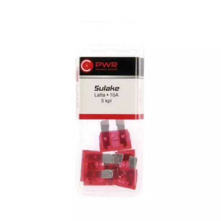 C-PWR sulake latta 10A 5KPL - Sulakkeet ja sulakelajitelmat - 6438255921216 - 1