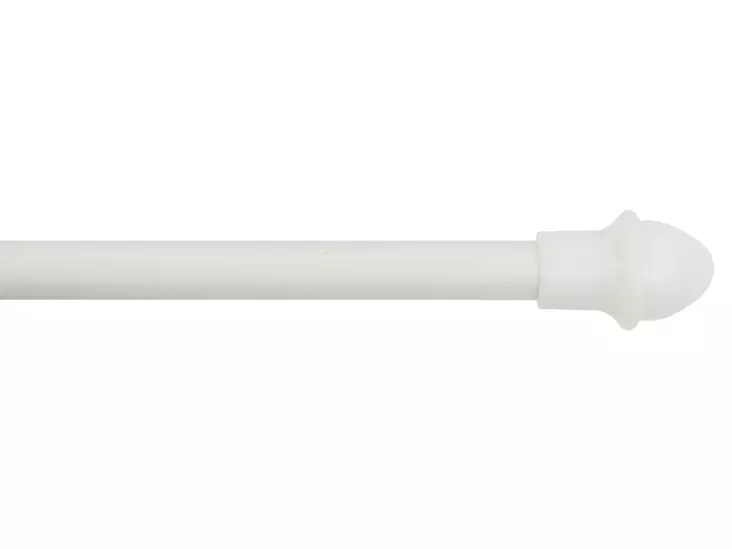 Cafetanko Ø 11mm / 75-125cm valkoinen - Verhotangot ja verhotarvikkeet - 6414676012306 - 1