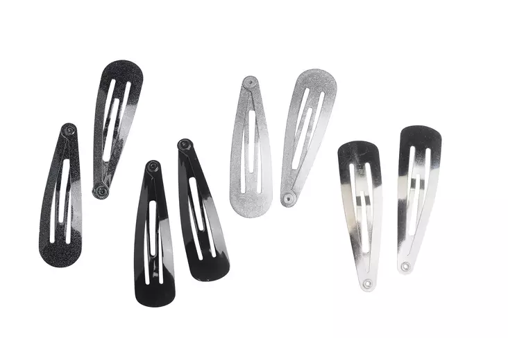 Cailap hiusnapsut 4 kpl metallia - Hiuskoristeet - 6416274405696 - 1