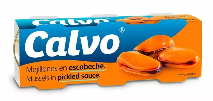 CALVO SIMPUKKAA MAUSTELIEMESSÄ 3-PACK - Valmisruokasäilykkeet - 8410090720276 - 1