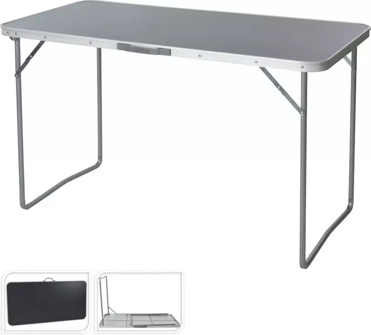 Camping pöytä ,taittojalat 120x60x70cm - Retkipöydät - 8719987481956 - 1