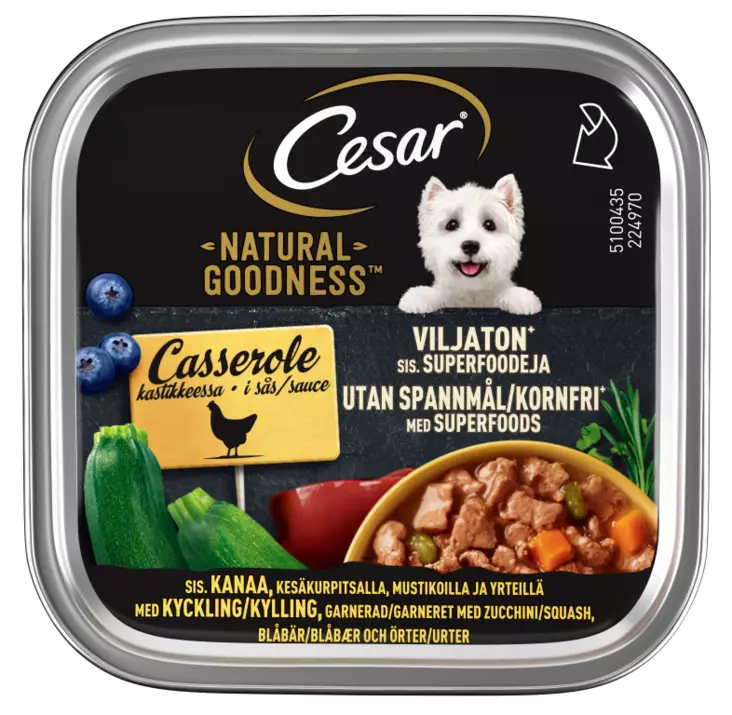 Cesar Natural Goodness kana kast.100g - Koiran märkäruoat - 4008429172106 - 1