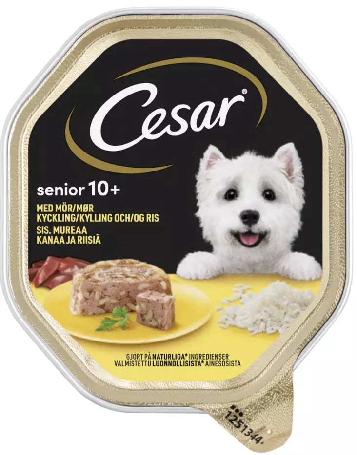 Cesar Senior 10+ 150g Kanaa,riisiä - Koiran märkäruoat - 4008429006296 - 1