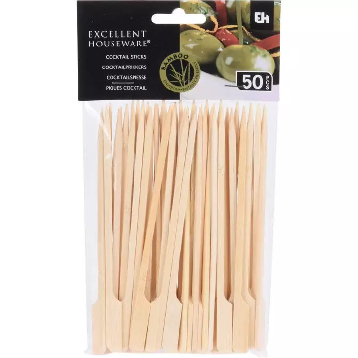 Coctailtikkuja 50kpl - Kakkukynttilät ja -koristeet - 8719987583476 - 1