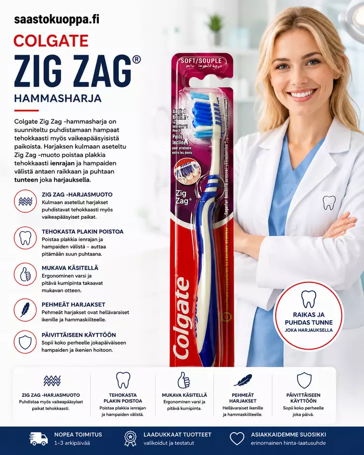 Colgate Tandborste Zig Zag Soft - Hammasharjat - 6001067004936 - 1