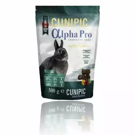 Cunipic Alpha Pro Rabbit 500g - Jyrsijöiden ja pieneläinten ruoat - 8437013149556 - 1