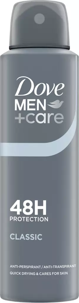Dove 48h Men+Care Classic Spray 150ml - Miesten deodorantit - 8720181295546 - 1