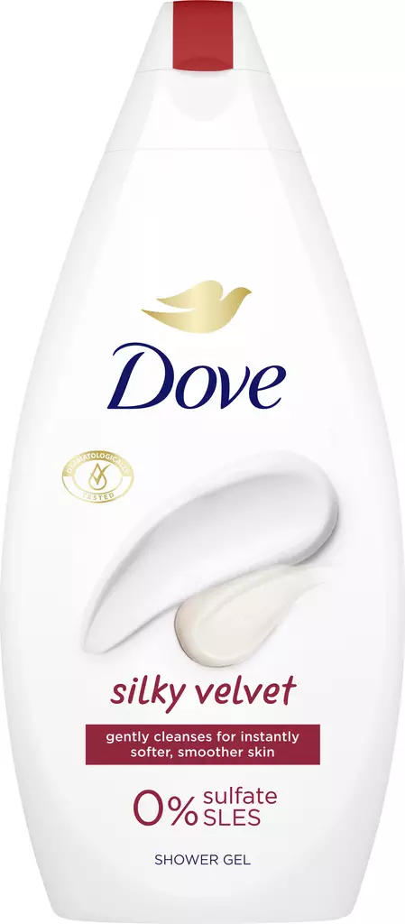 Dove Silky Velvet Suihkusaippua 450ml - Suihkugeelit- ja saippuat - 8720181468476 - 1