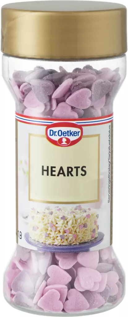 DR.OETKER HEARTS KORISTERAKEET 40G - Kissat - 5701073061176 - 1