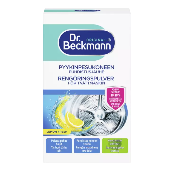 Dr Beckmann 250g Pyykinpesukoneen puhdistusjauhe - Erikoispesuaineet - 4008455427416 - 1