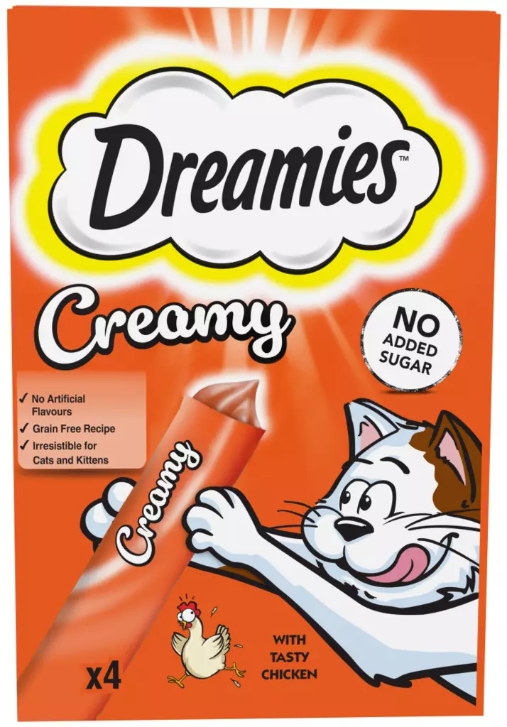 Dreamies Creamy Kanaa 4x10g - Kissan herkut - 4008429151156 - 1