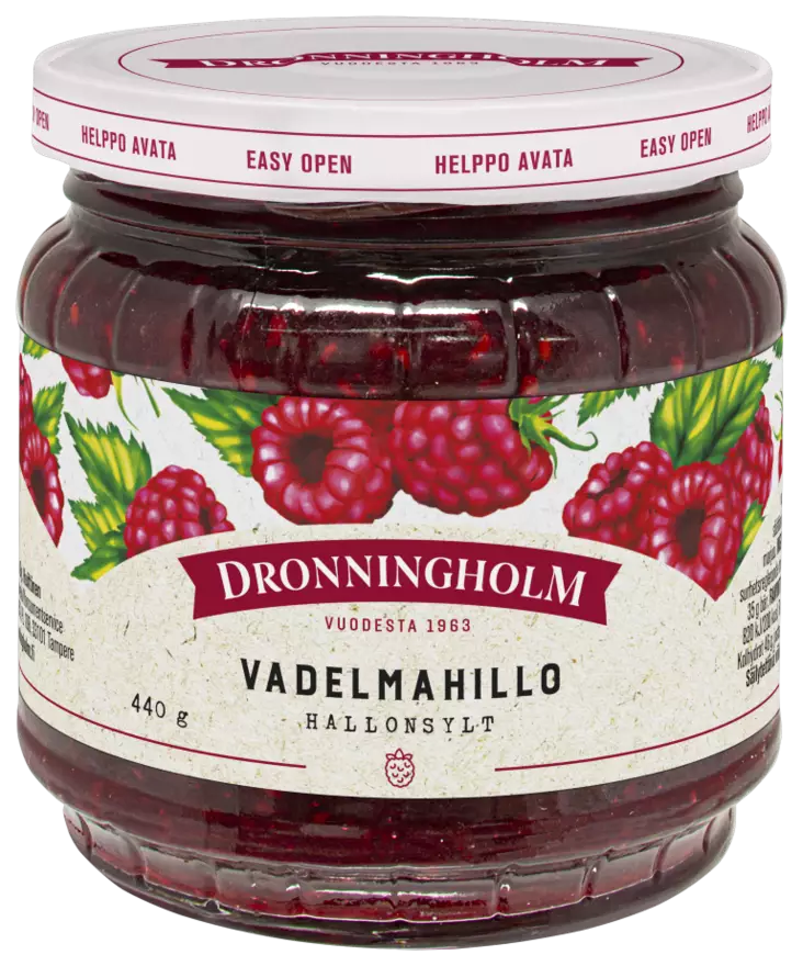 Dronningholm Vadelmahillo 440g - Säilykkeet, hillot ja marmeladit - 6412000016976 - 1