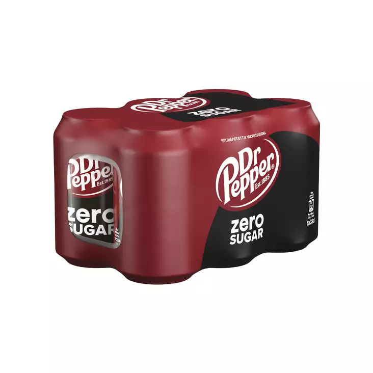 Dr Pepper Zero 6-pack - Virvoitusjuomat ja mixerit - 6415600596626 - 1