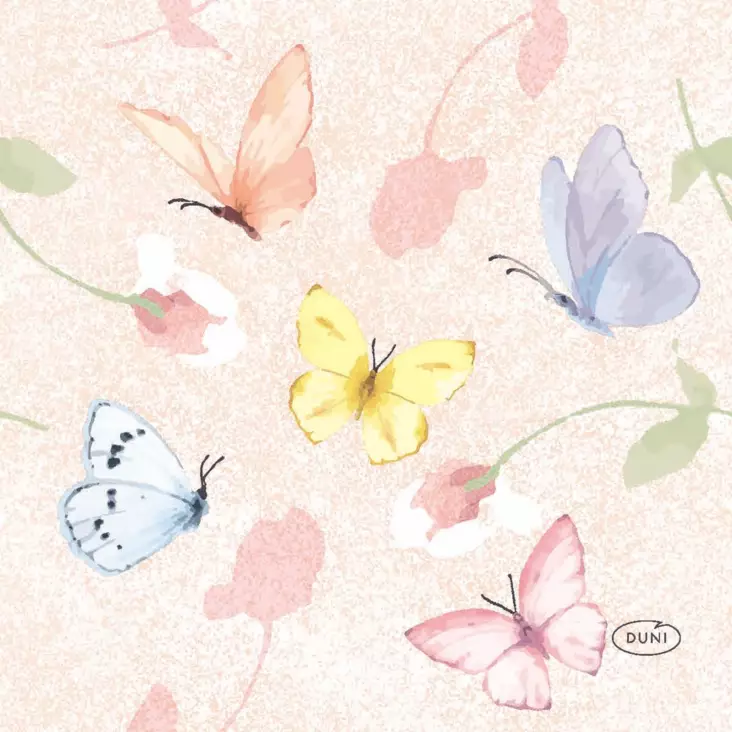 Duni Lautasliina 24cm sweet peach - Kahviliinat - 7321012088026 - 1