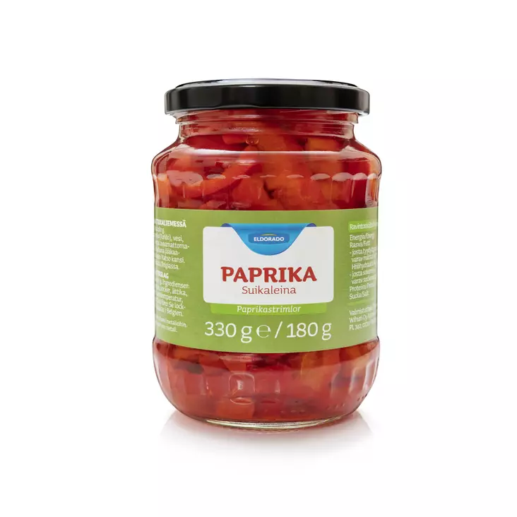 Eldorado Paprika suikaleina 330g/180G - Elintarvikkeet - 6430075660146 - 1