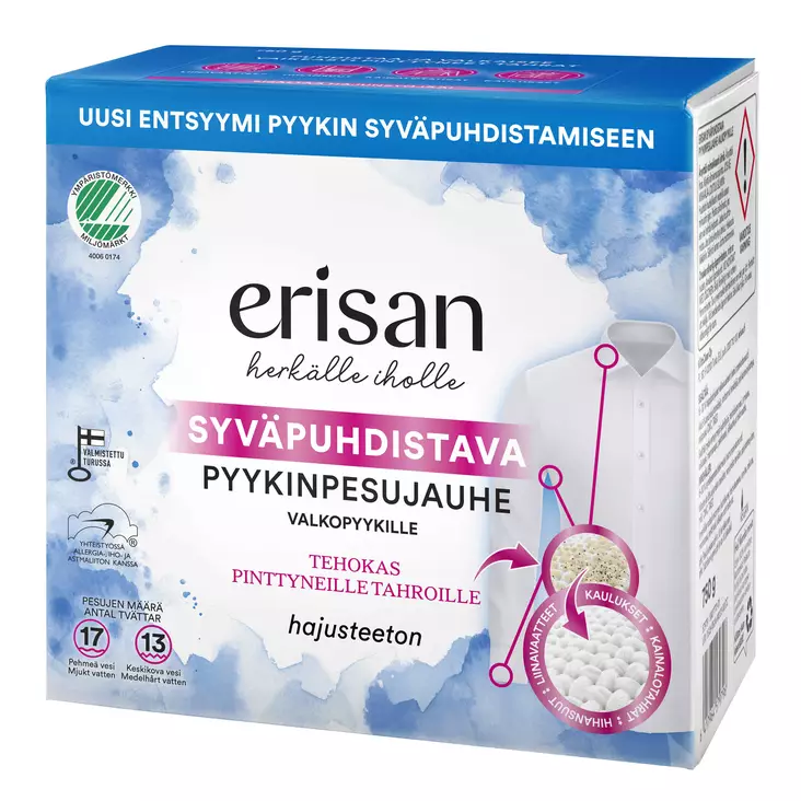 Erisan Syväpuhdistava Pyykinpesujauhe - Pyykinpesu- ja huuhteluaineet - 6417964579796 - 1