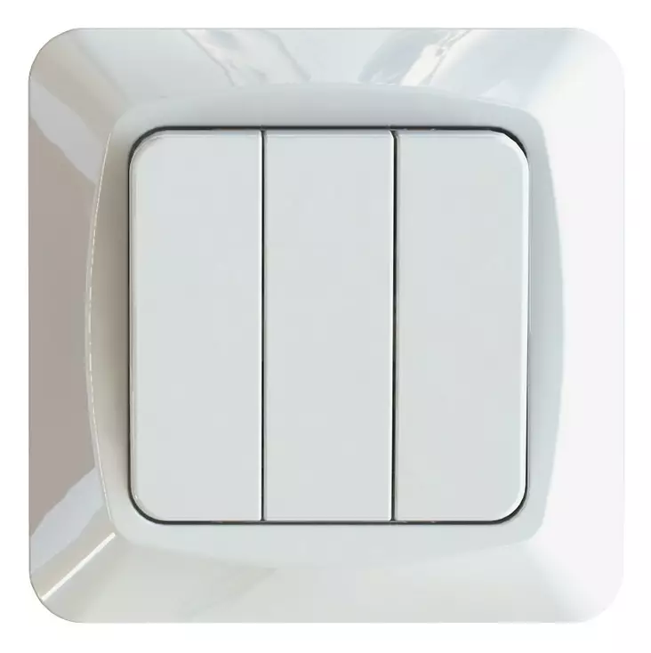 Etman kytkin 1+1+1 uppo - Sähköasennuskytkimet - 6438140962096 - 1