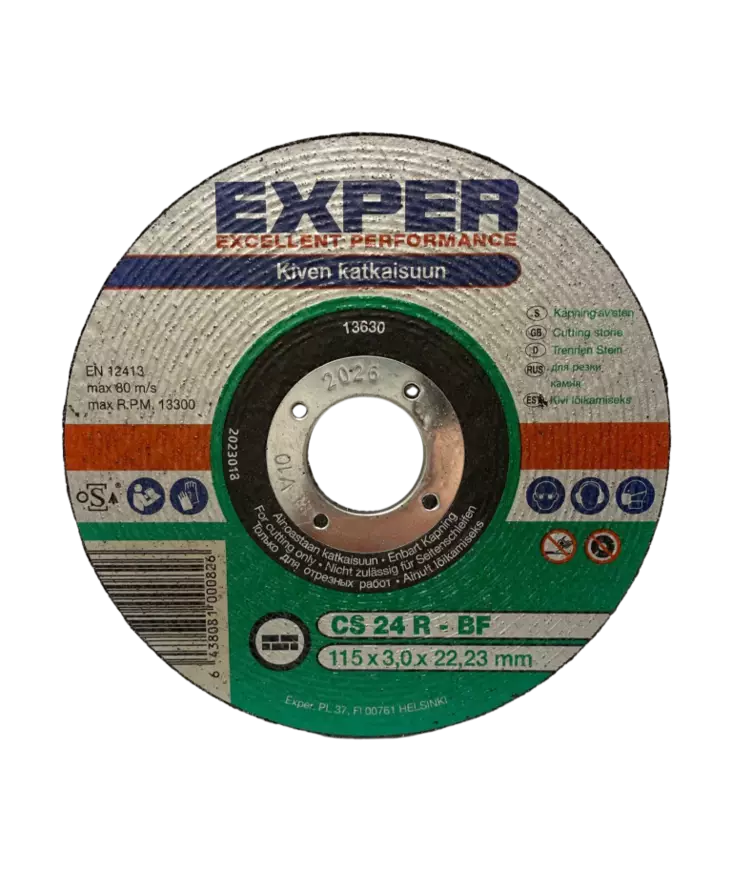 Exper katkaisulaikka 115x3mm kivelle - Katkaisulaikat - 6438081000826 - 1