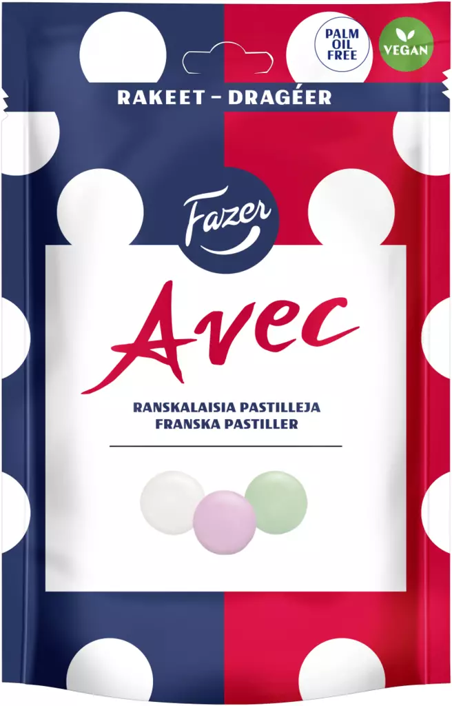 Fazer Avec ranskalaisia pastilleja 175G - Karkit - 6416453039926 - 1
