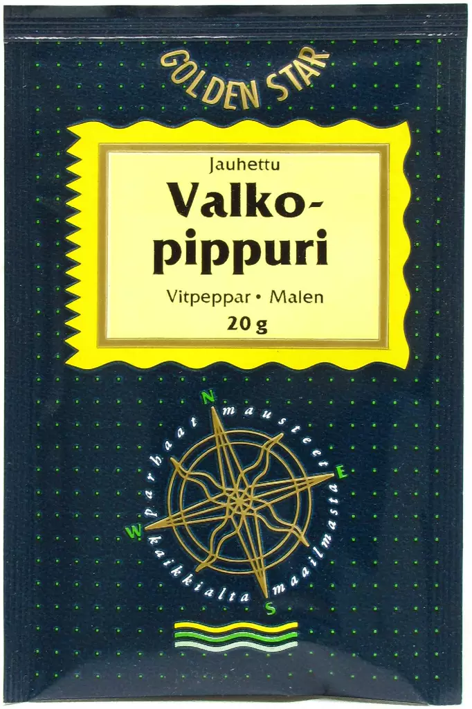 GS valkopippuri jauhettu 20g - Mausteet - 6434800006186 - 1