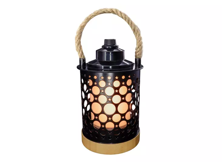 HARJU led-lyhty Stella usb 10,8w musta - Pöytä- ja sisustusvalaisimet - 6438140850706 - 1