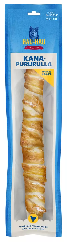 Hau-Hau Champion puruluut pururulla 1kpl 175g kana - Koiran luut - 6430056886626 - 1