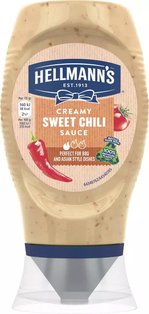 Hellmann`s creamy sweet chili 250ml - Majoneesit,maustekastikkeet ja tahnat - 8720182577986 - 1