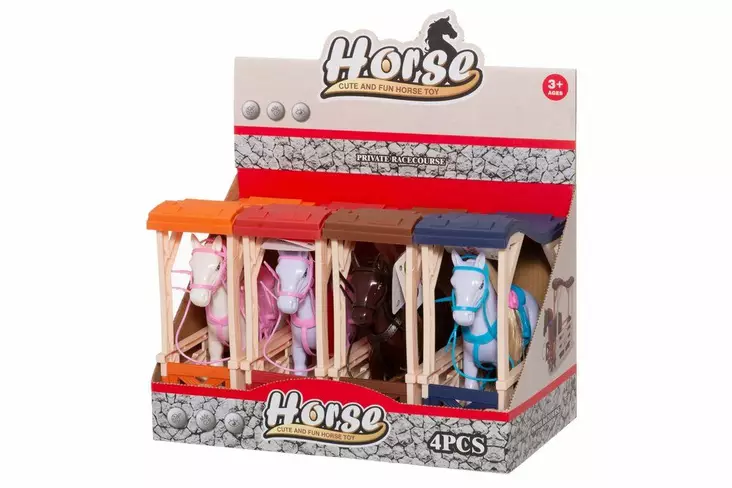 Hevostalli ja hevonen lajitelma - Leikkihahmot ja -setit - 6410416435046 - 1