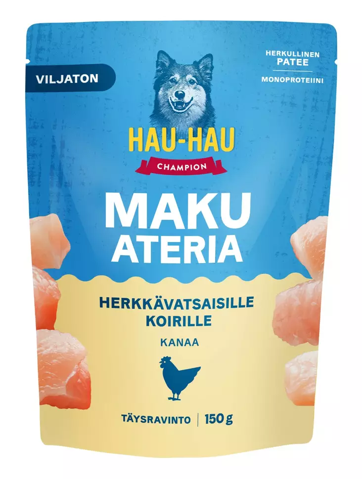 Hhc Makuateria kanaa herkkävatsaiset 150 - Koiran märkäruoat - 6438554010796 - 1