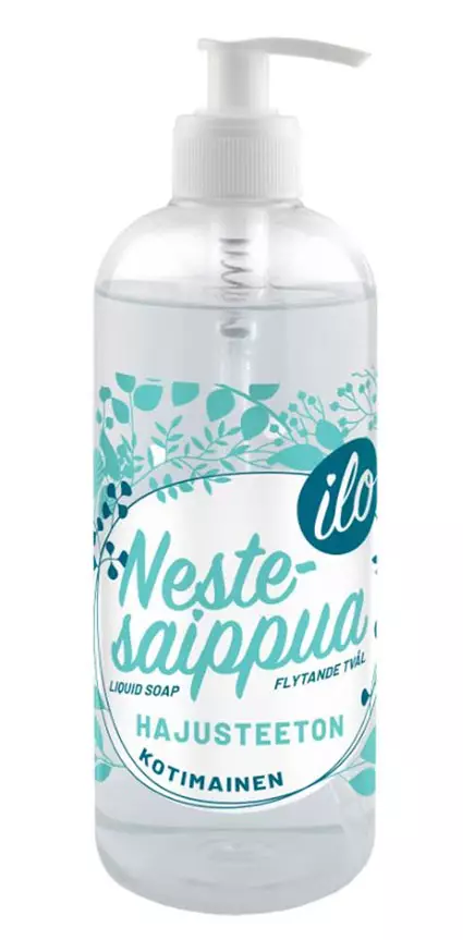 Ilo Nestesaippua 500ml Hajusteeton - Nestesaippuat - 6419642340506 - 1