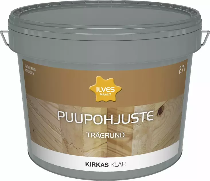 Ilves Puupohjuste Kirkas 2,7L - Pohjamaalit ulkoseinille - 6430026951026 - 1
