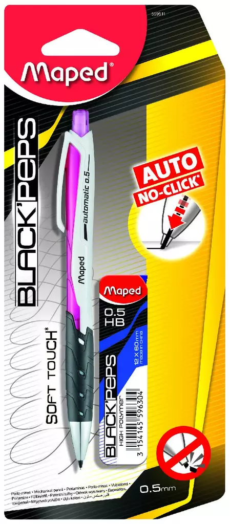 Irtolyijykynä maped black peps 0,5laj KP - Lyijykynät ja lyijyt - 3154145595116 - 1