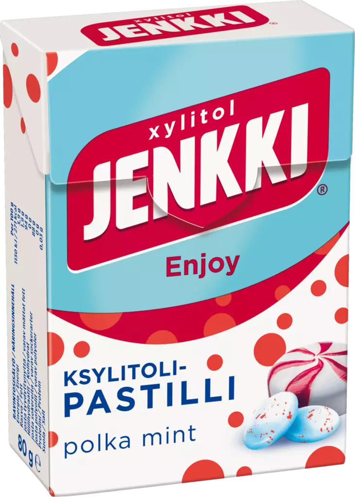 Jenkki Enjoy polka mint pastilli 80 g - Karkit - 6420256016916 - 1